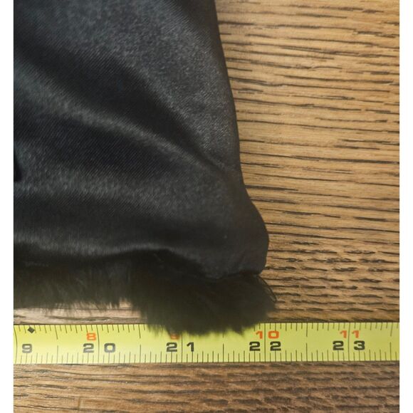 Love Token Hip Legnth Rabbit Fur Reversable Women's Size Large with Pockets - Picture 4 of 9